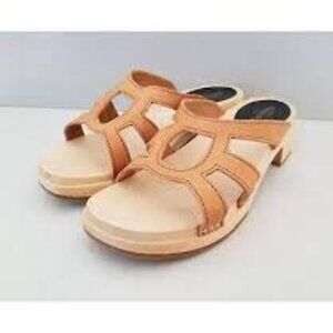 NEW Hasbeens LUXURY SLIPPER Leather Slide Sandals Clogs  -EU 40 / US 9